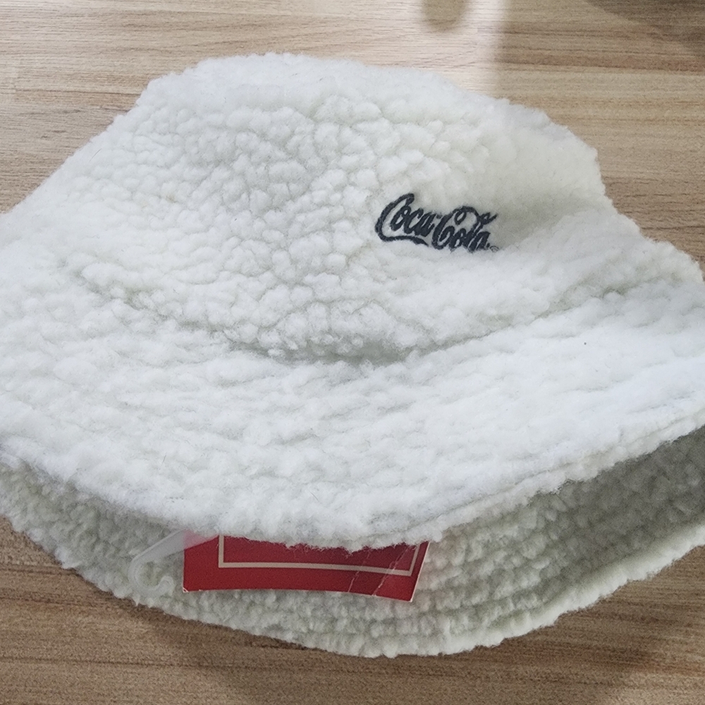 Coca Cola Bucket Hat White